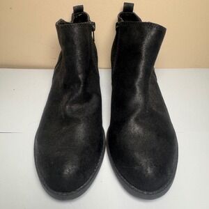 Carlos Womens Black Ankle Boots Booties Low Heel Casual Everyday Shoes Size‎ 8